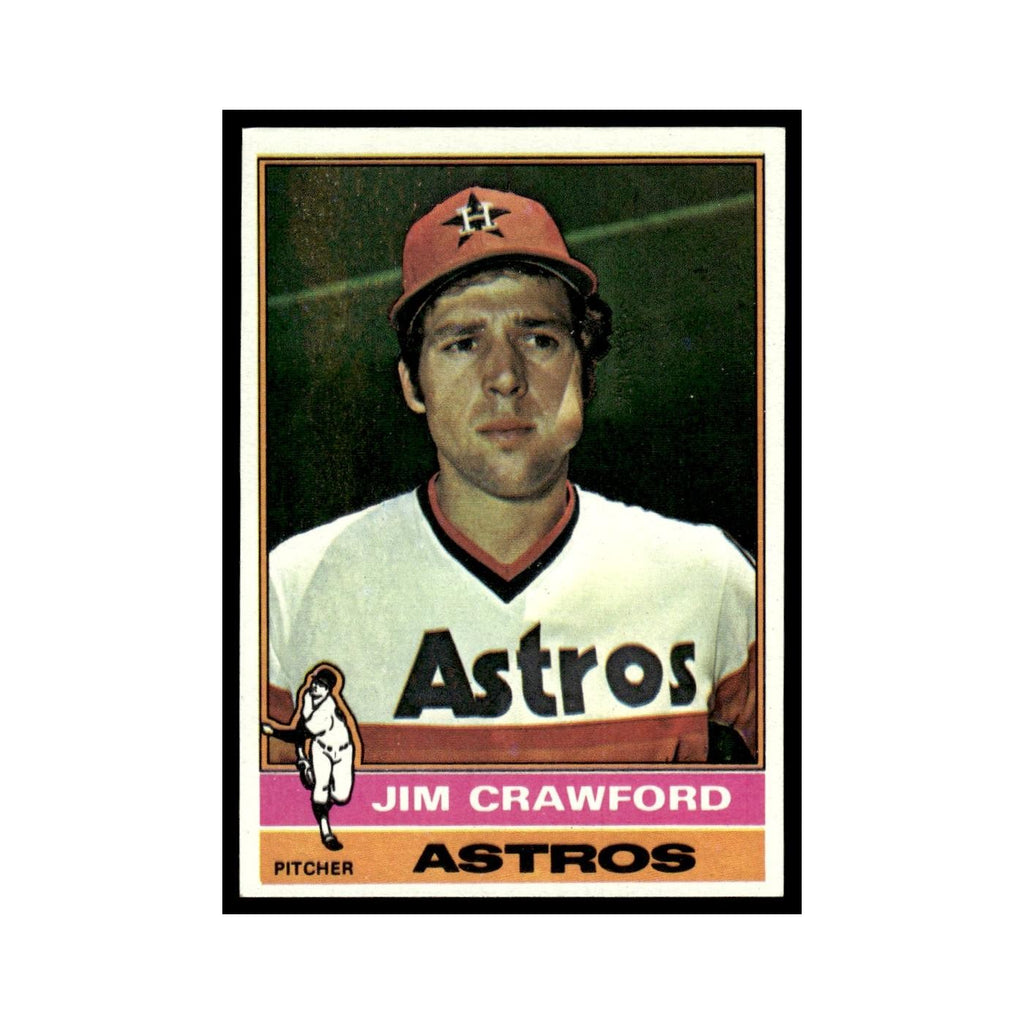Jim Crawford 1976 Topps #428 Houston Astros Baseball Card EX