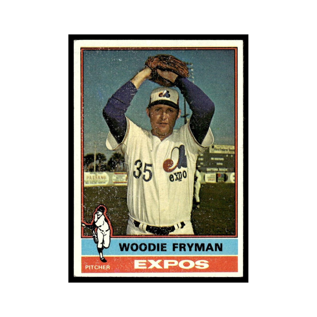Woodie Fryman 1976 Topps #467 Montreal Expos Baseball Card EX