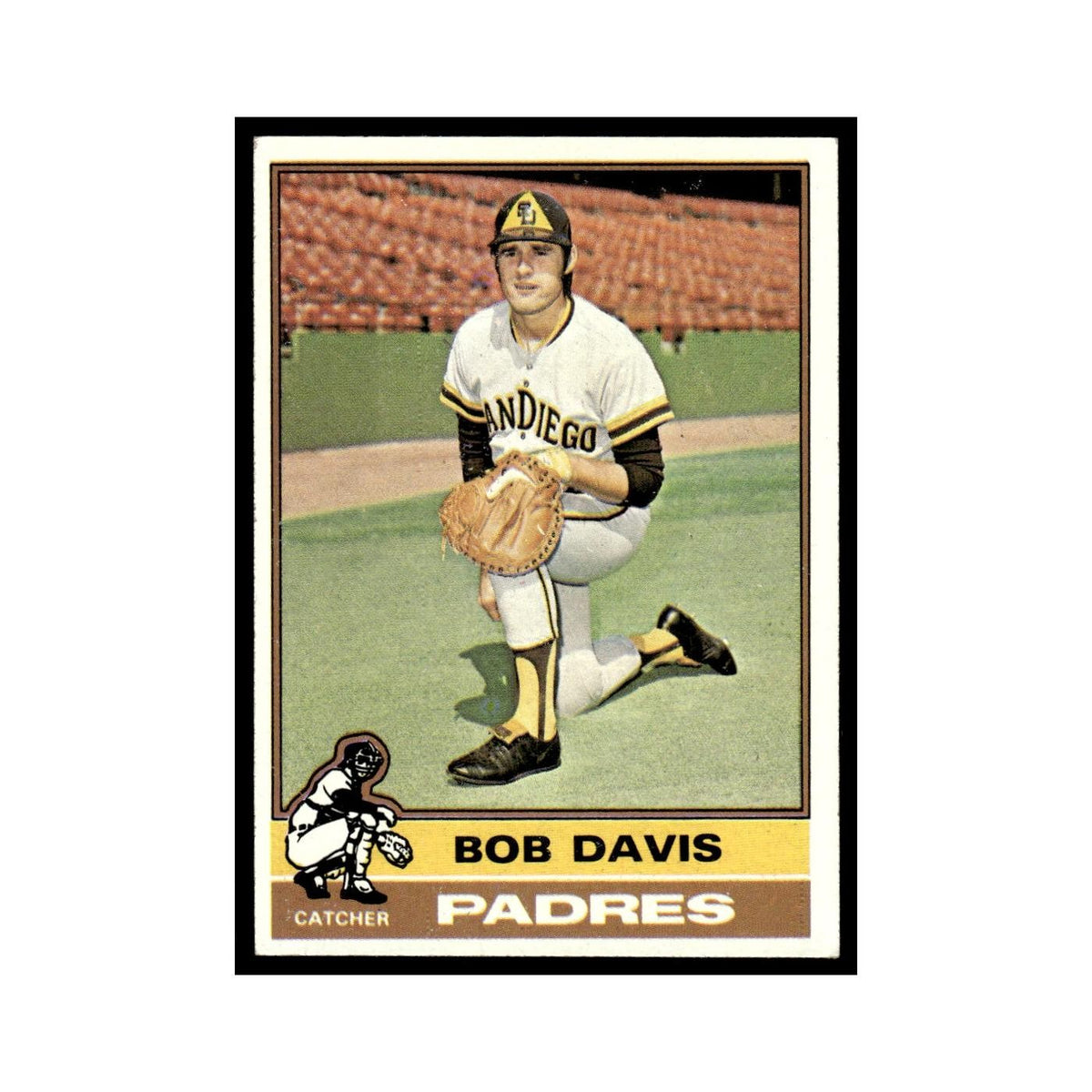 Bob Davis Rookie 1976 Topps #472 San Diego Padres Baseball Card EX