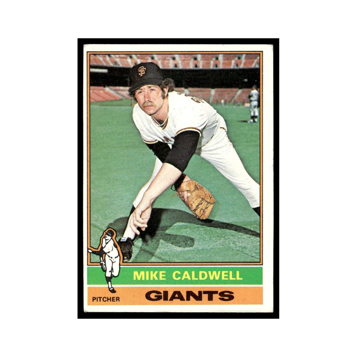 Mike Caldwell 1976 Topps #157 San Francisco Giants Baseball Card EX