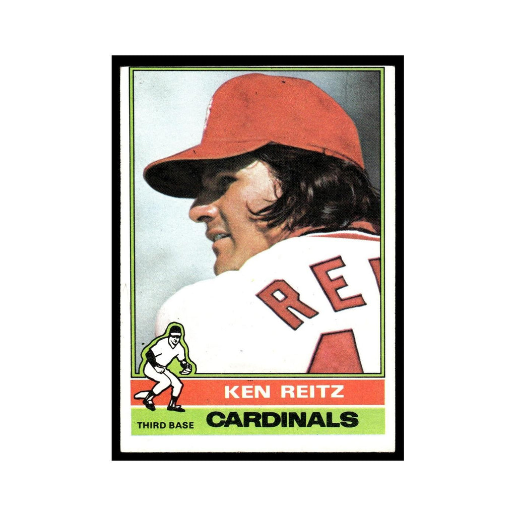 Ken Reitz 1976 Topps #158 St. Louis Cardinals Baseball Card EX