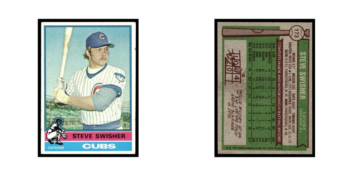 Steve Swisher 1976 Topps #173 Chicago Cubs Baseball Card EX