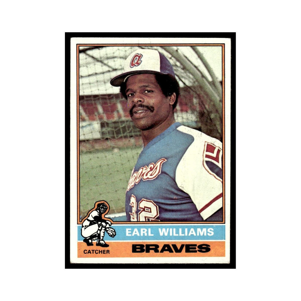 Earl Williams 1976 Topps #458 Atlanta Braves Baseball Card EX
