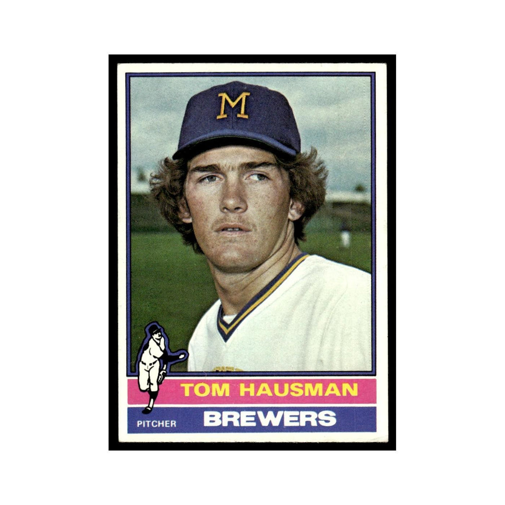 Tom Hausman Rookie 1976 Topps #452 Milwaukee Brewers Baseball Card EX