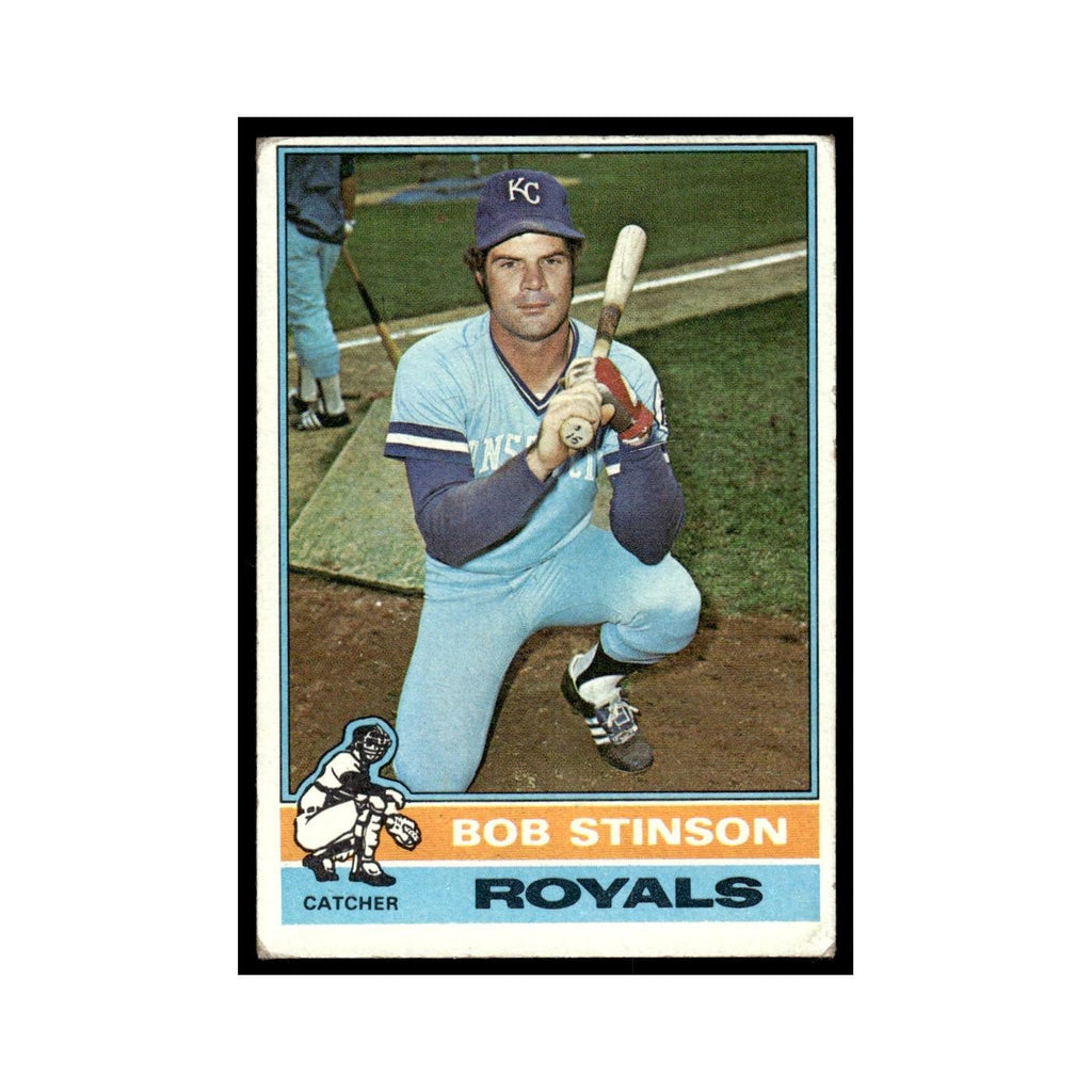 Bob Stinson 1976 Topps #466 Kansas City Royals Baseball Card EX