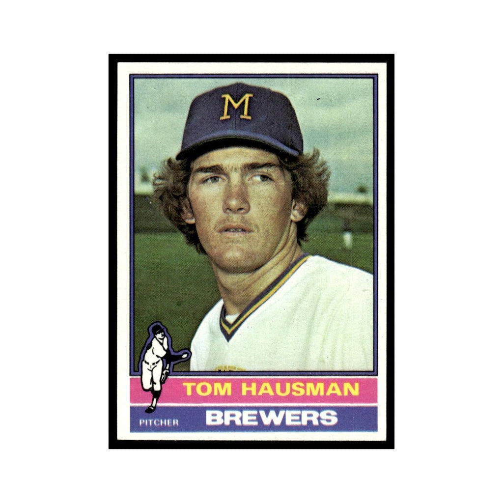 Tom Hausman Rookie 1976 Topps #452 Milwaukee Brewers Baseball Card EX