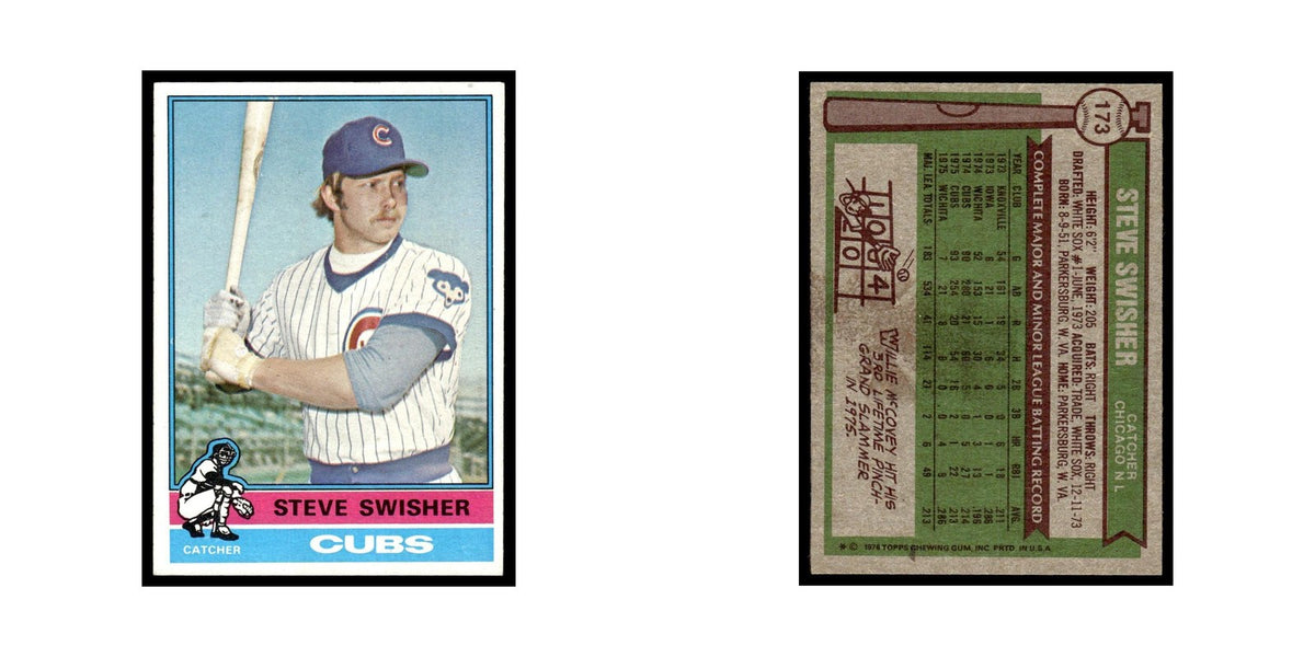 Steve Swisher 1976 Topps #173 Chicago Cubs Baseball Card EX