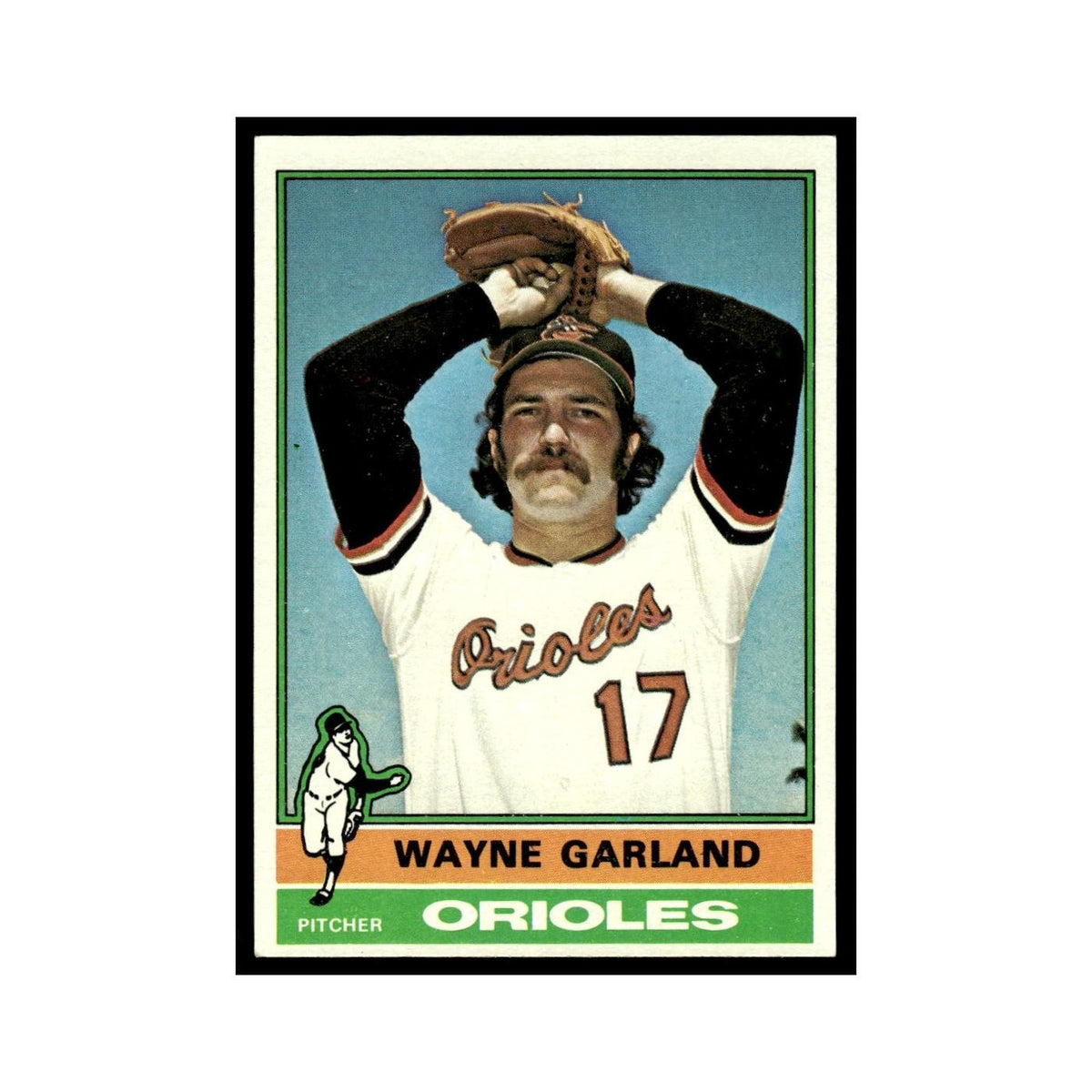 Wayne Garland 1976 Topps #414 Baltimore Orioles Baseball Card EX