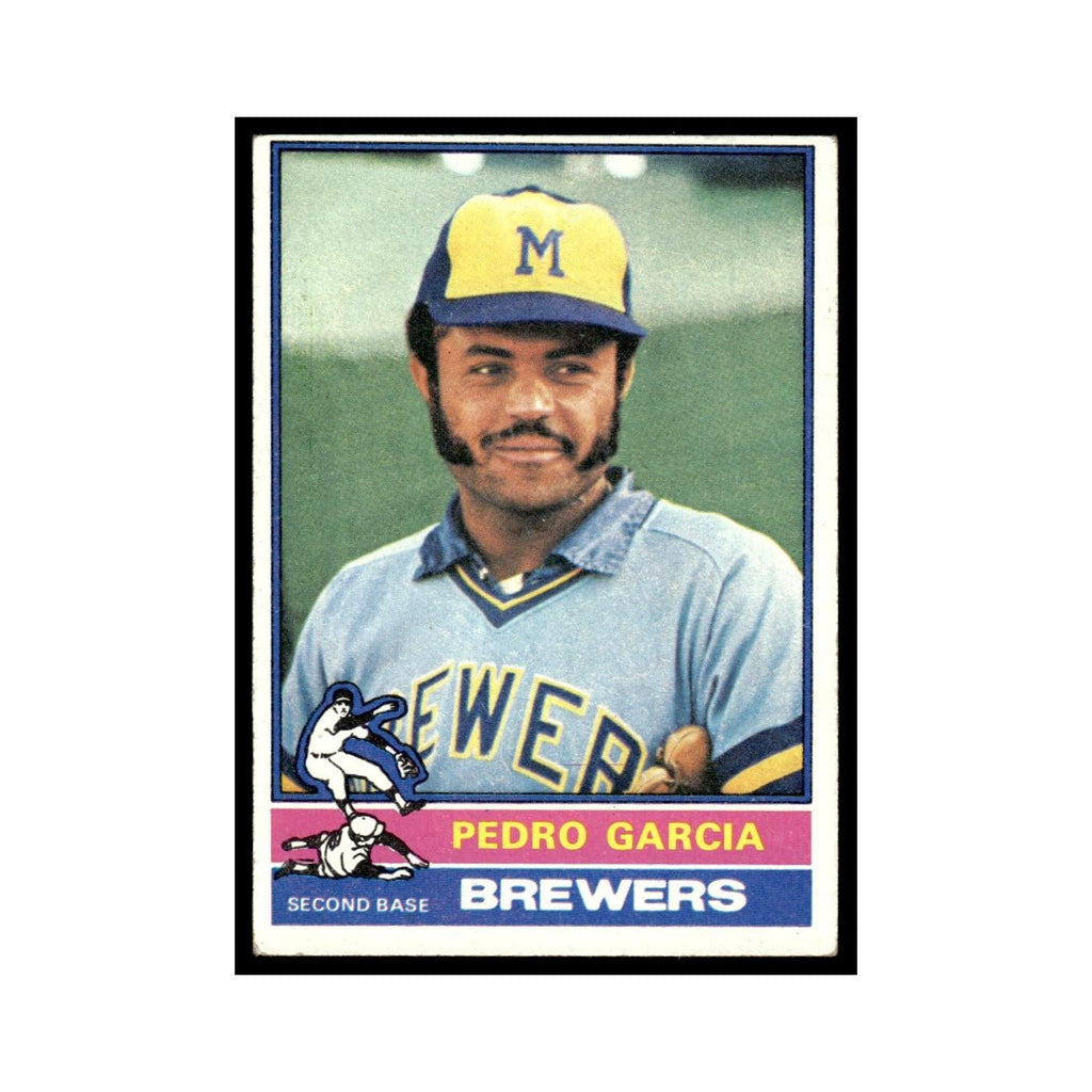 Pedro Garcia 1976 Topps #187 Milwaukee Brewers Baseball Card EX