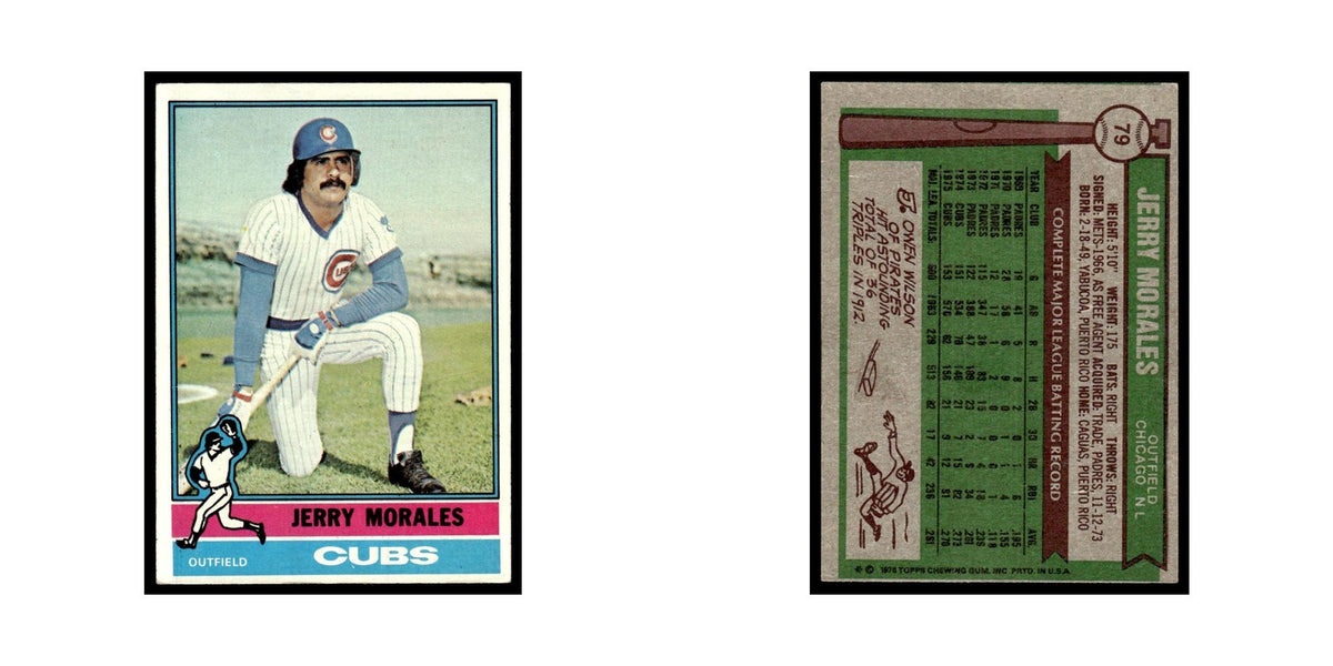 Jerry Morales 1976 Topps #79 Chicago Cubs Baseball Card EX