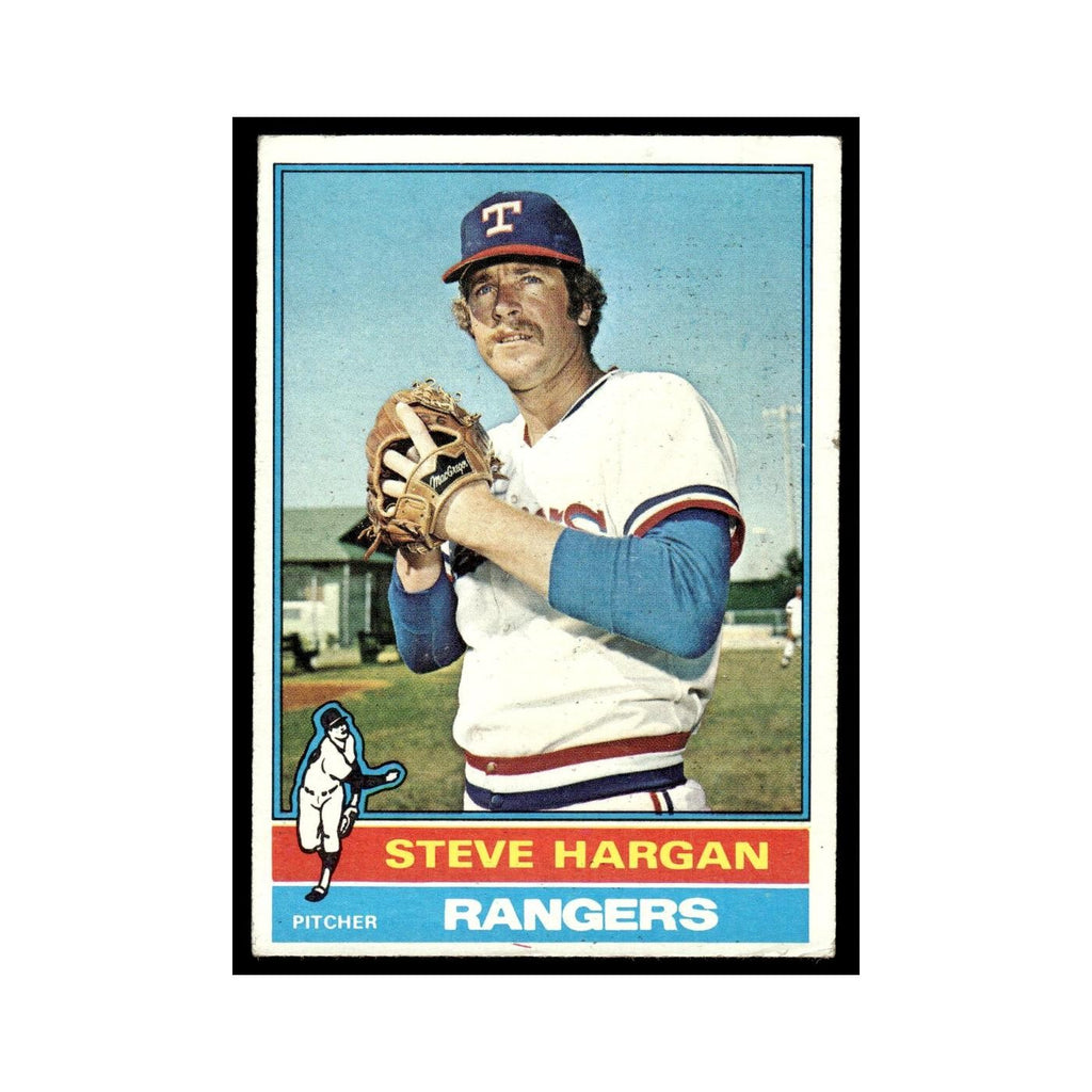 Steve Hargan 1976 Topps #463 Texas Rangers Baseball Card EX
