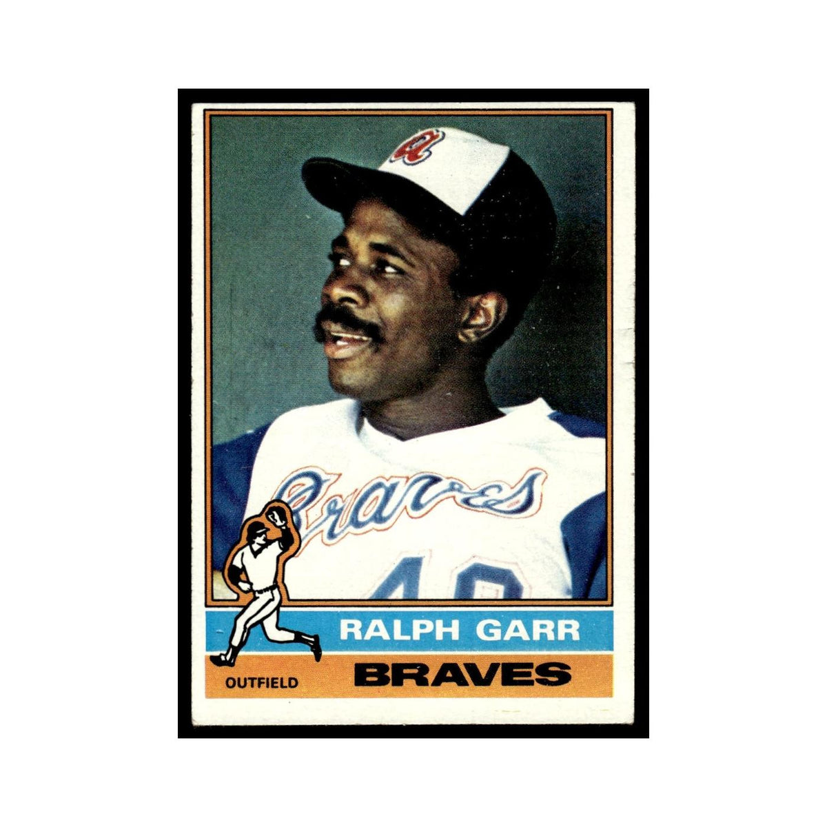 Ralph Garr 1976 Topps #410 Atlanta Braves Baseball Card EX