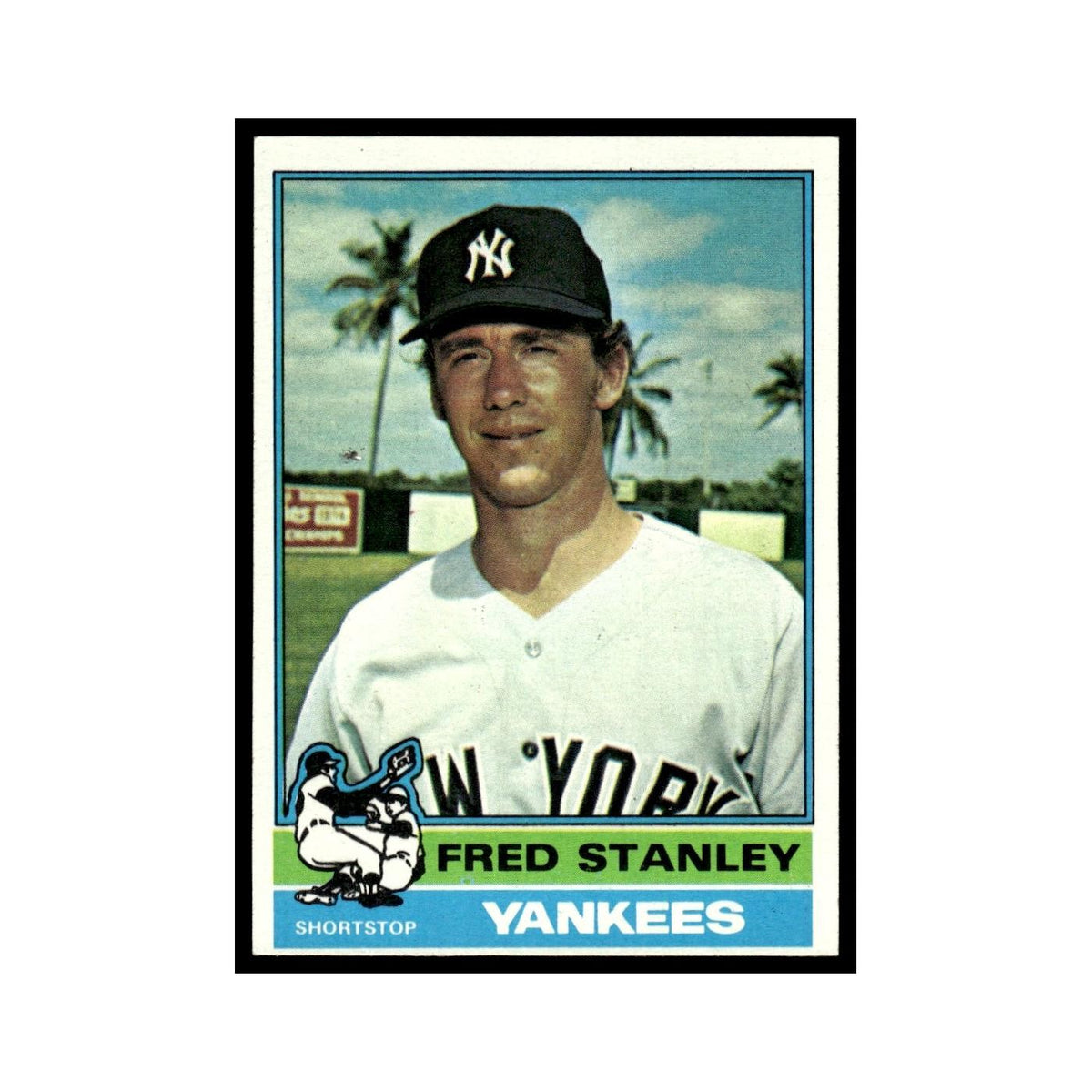 Fred Stanley 1976 Topps #429 New York Yankees Baseball Card EX