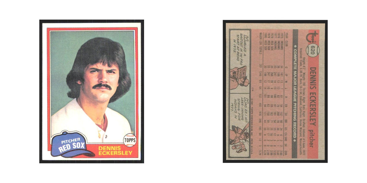 1981 Topps Dennis Eckersley Red Sox #620