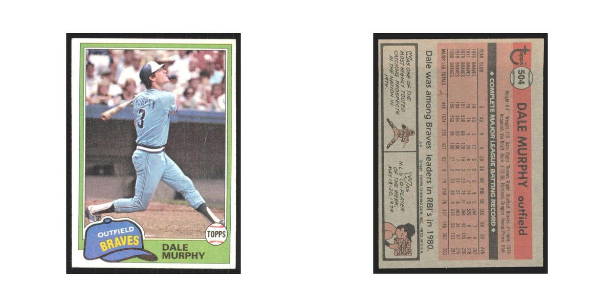 1981 Topps Dale Murphy Braves #504