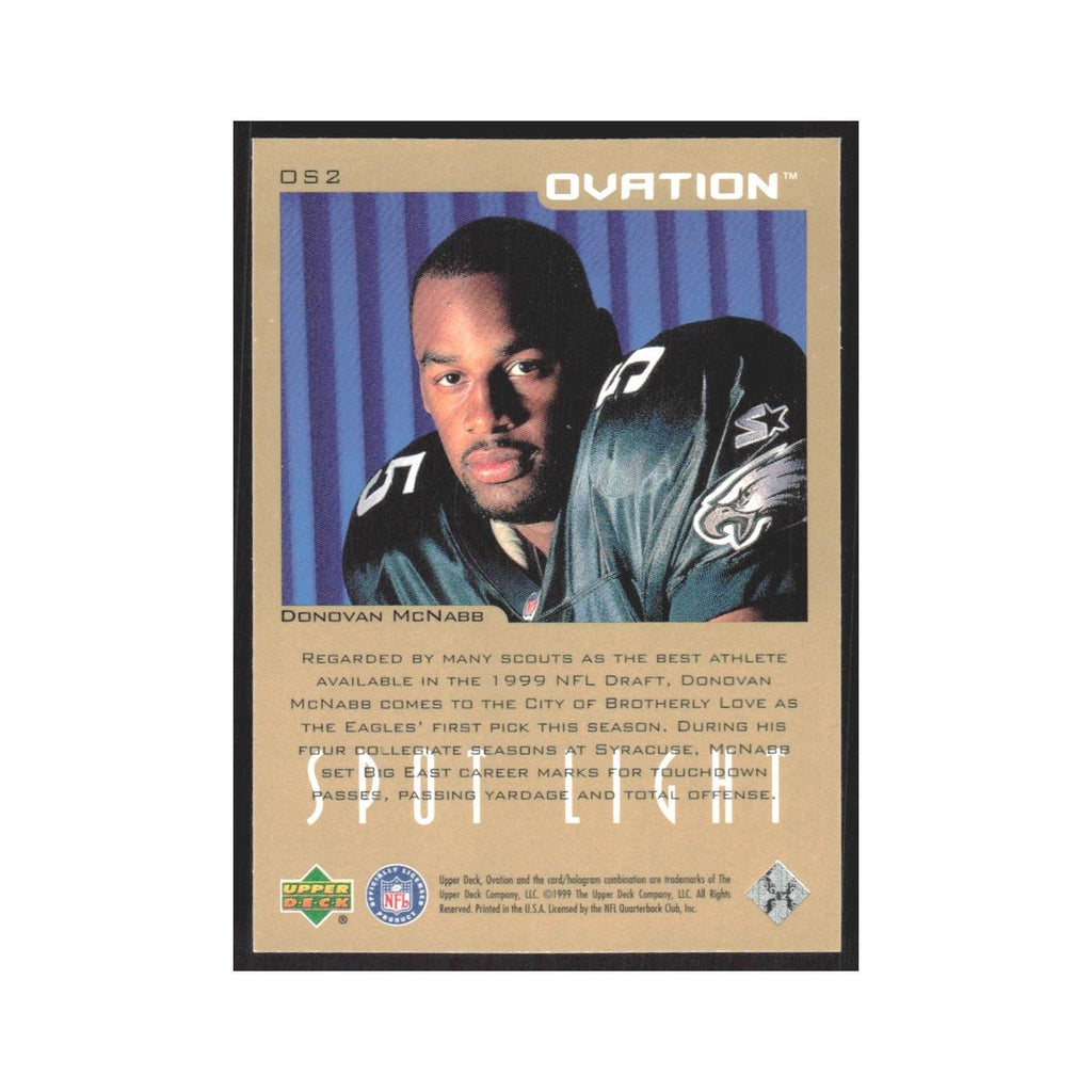 1999 Upper Deck Ovation Donovan McNabb Eagles #OS2