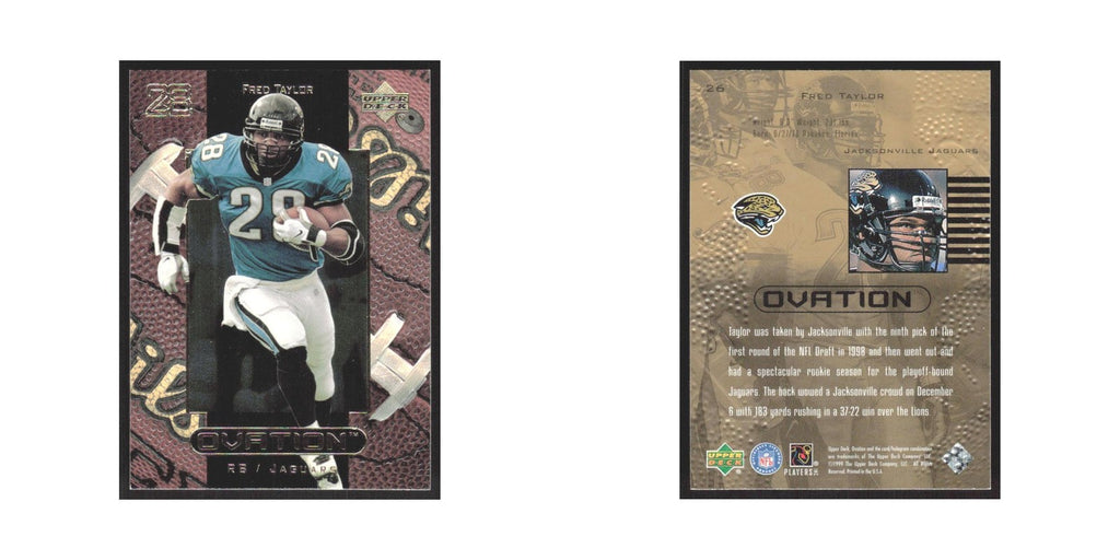 1999 Upper Deck Ovation Fred Taylor Jaguars #26
