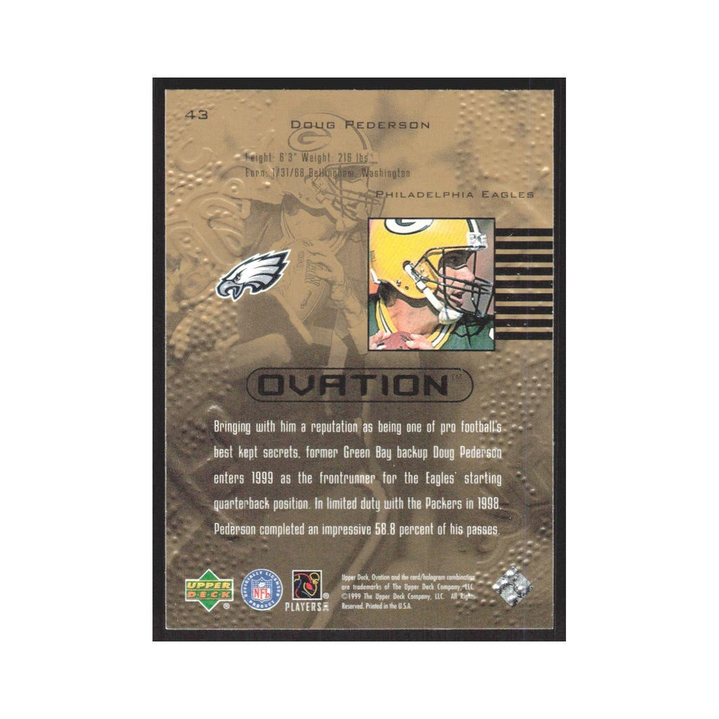 1999 Upper Deck Ovation Doug Pederson Eagles #43