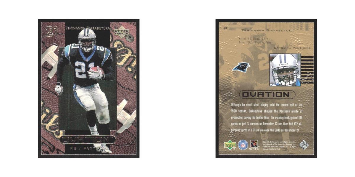 1999 Upper Deck Ovation Tim Biakabutuka Panthers #8