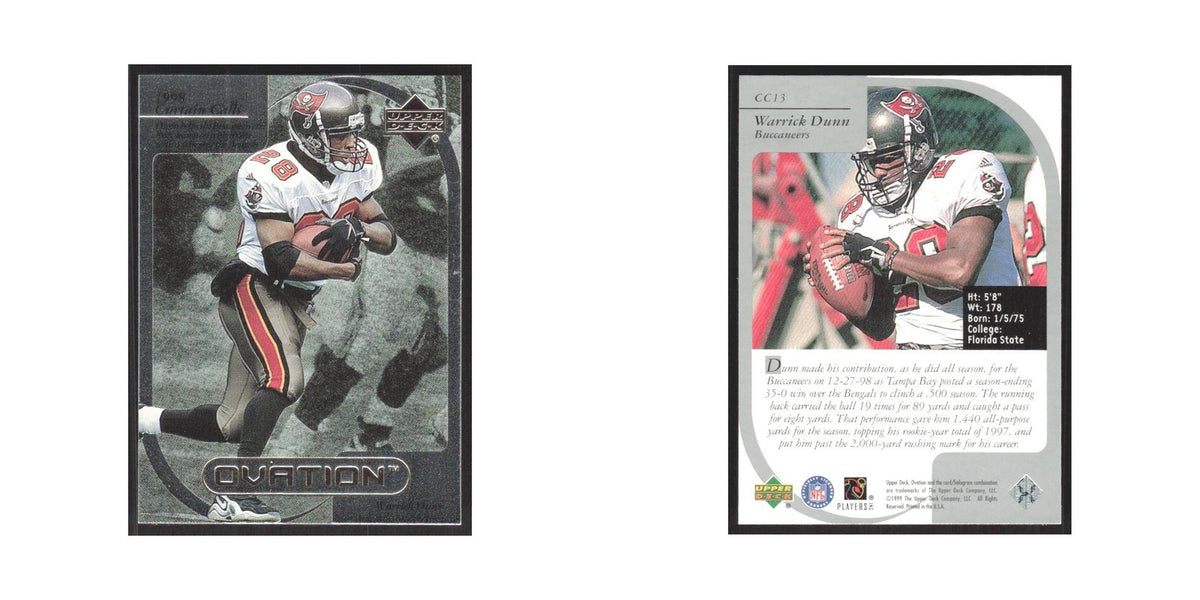 1999 Upper Deck Ovation Warrick Dunn Buccaneers #CC13