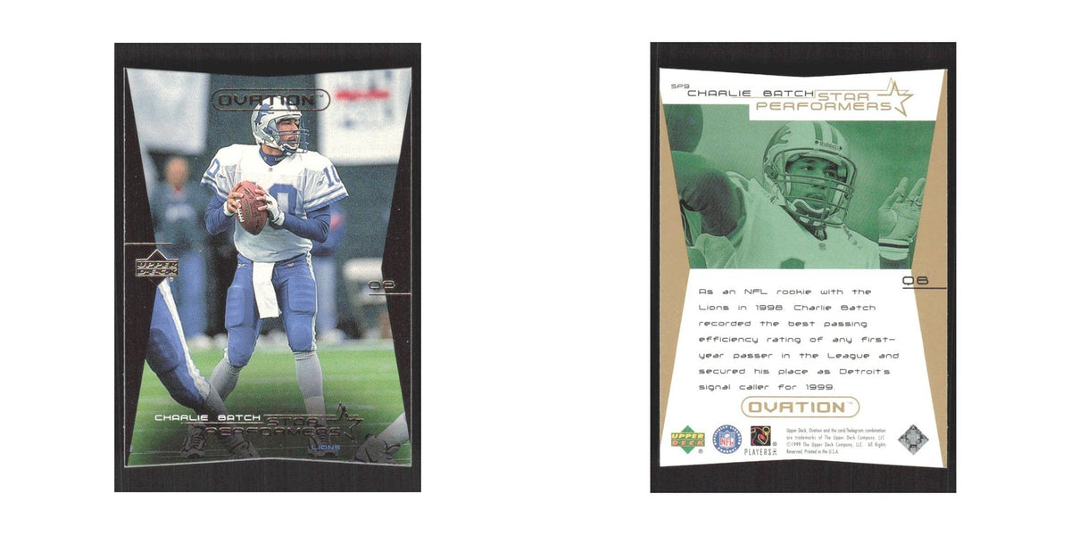 1999 Upper Deck Ovation Charlie Batch Lions #SP9