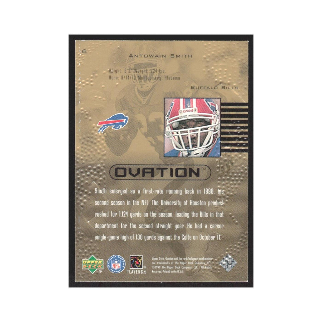 1999 Upper Deck Ovation Antowain Smith Bills #6