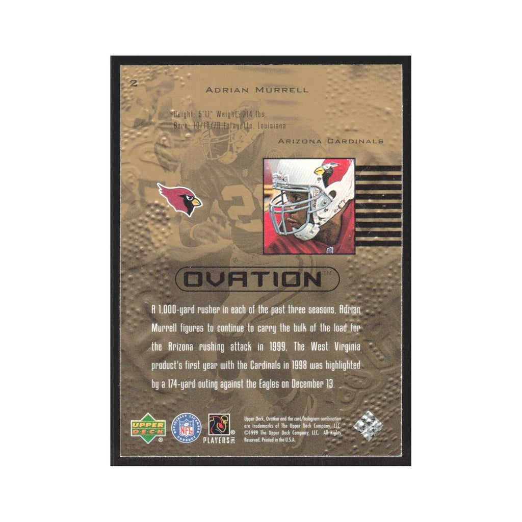 1999 Upper Deck Ovation Adrian Murrell Cardinals #2