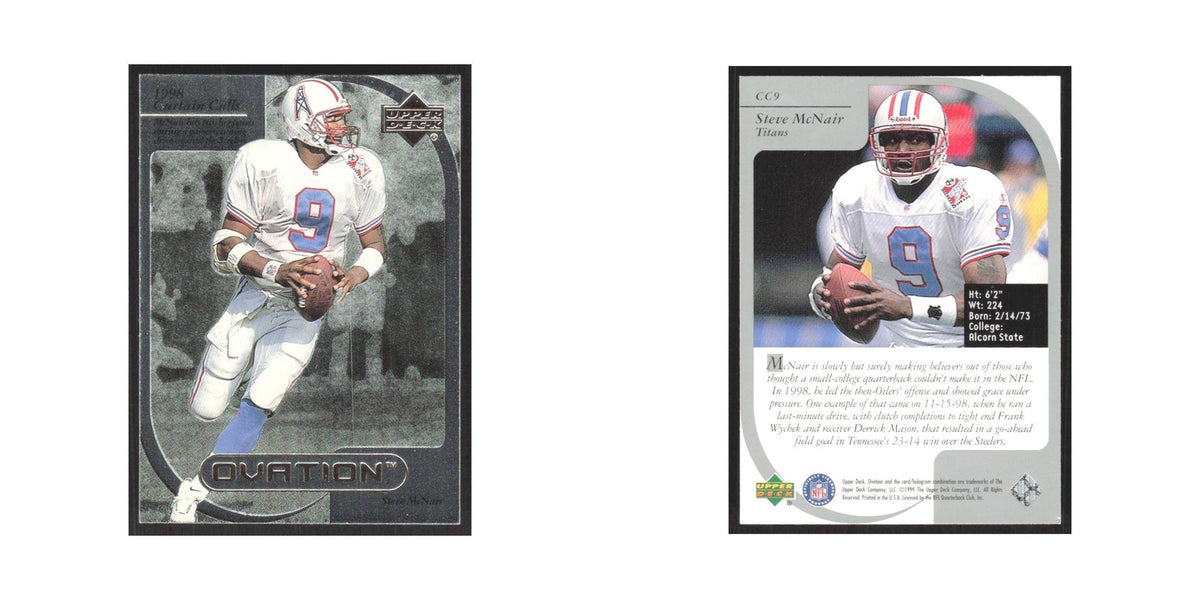 1999 Upper Deck Ovation Steve McNair Titans #CC9