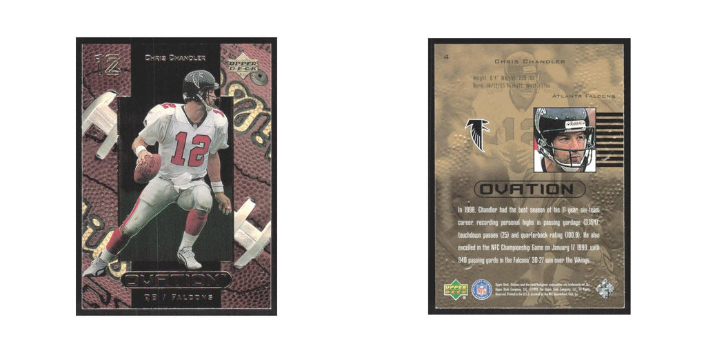 1999 Upper Deck Ovation Chris Chandler Falcons #4