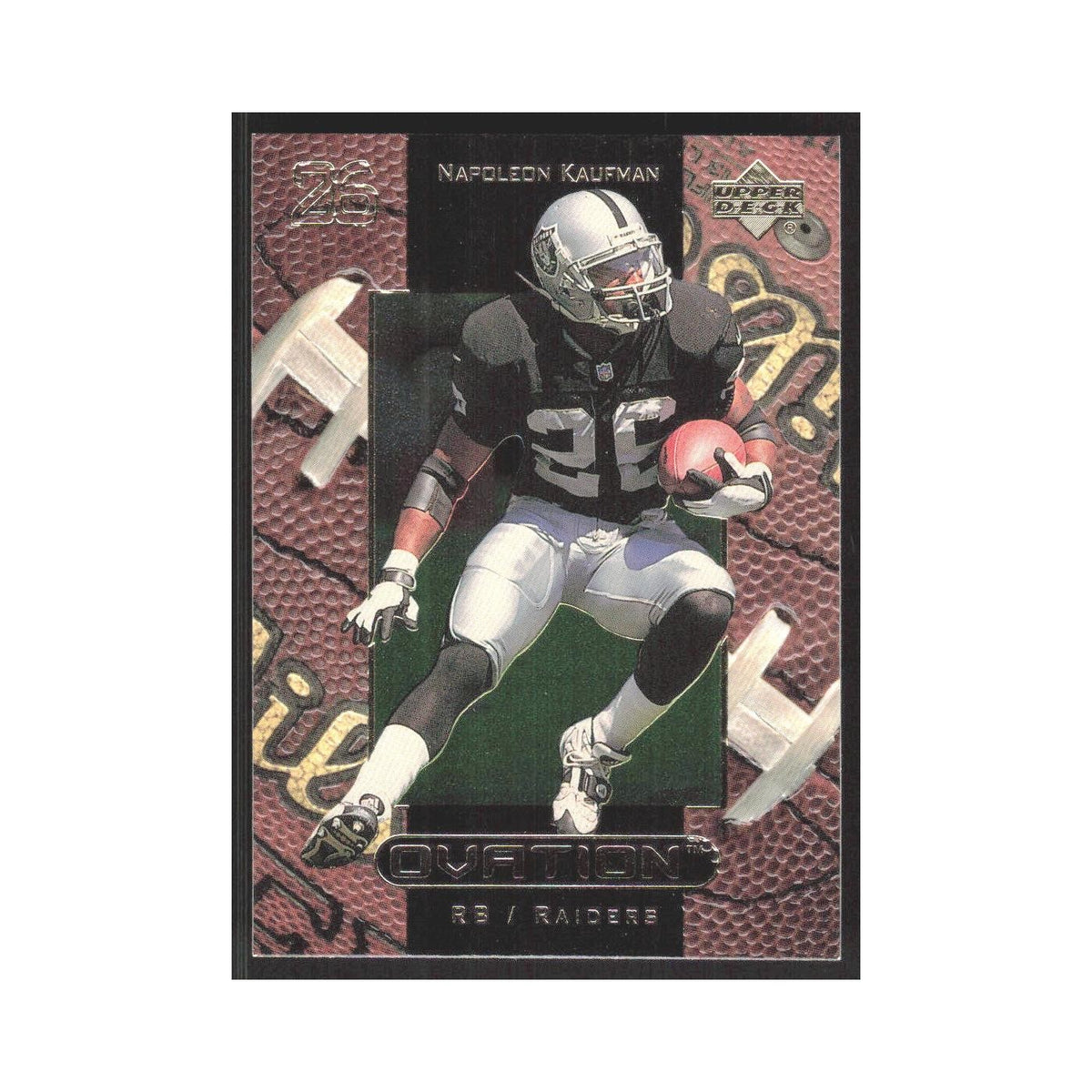 1999 Upper Deck Ovation Napoleon Kaufman Raiders #41