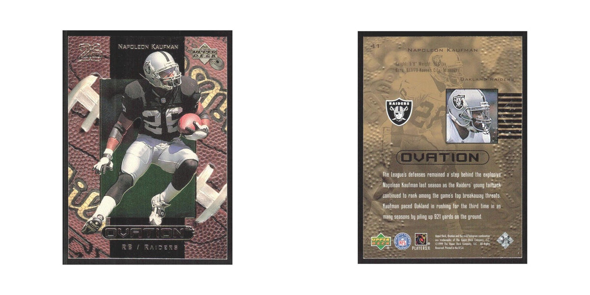 1999 Upper Deck Ovation Napoleon Kaufman Raiders #41