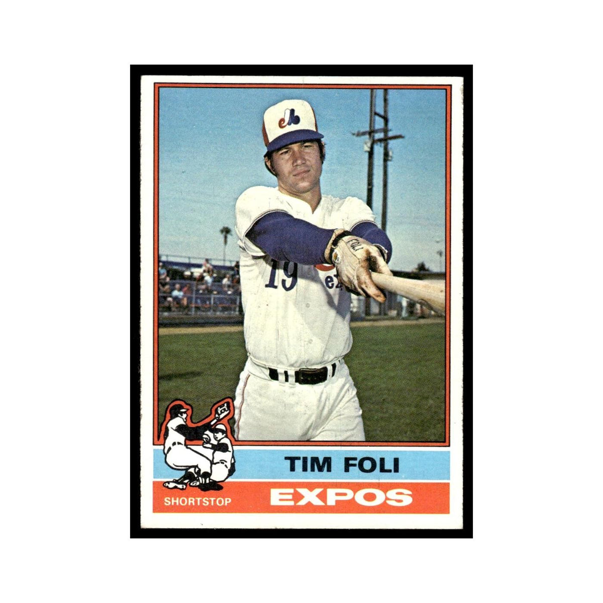 Tim Foli 1976 Topps #397 Montreal Expos Baseball Card EX