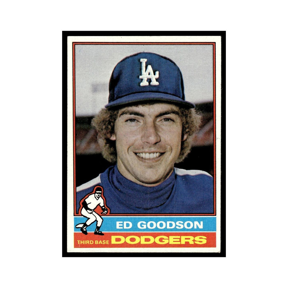 Ed Goodson 1976 Topps #386 Los Angeles Dodgers Baseball Card EX