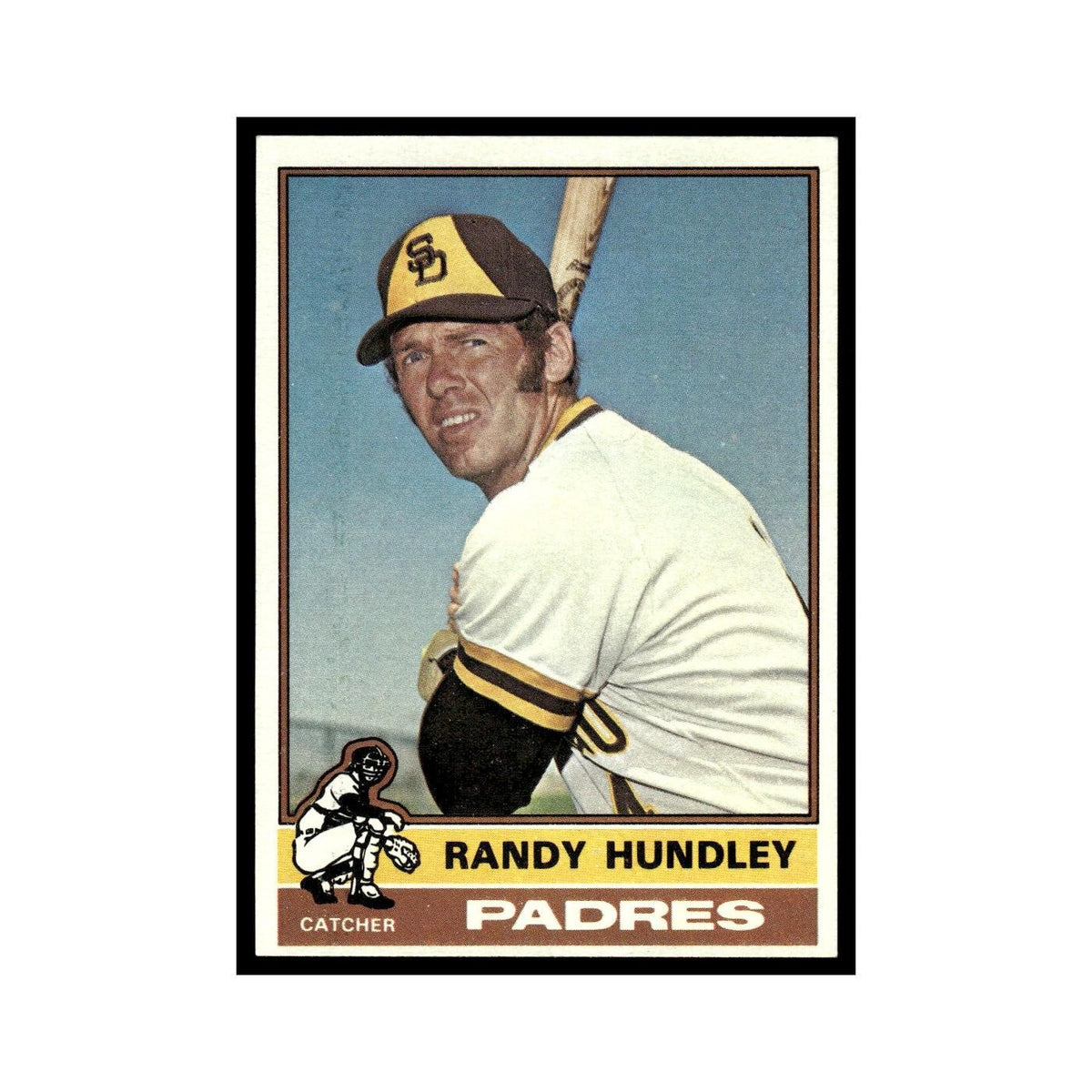 Randy Hundley 1976 Topps #351 San Diego Padres Baseball Card EX