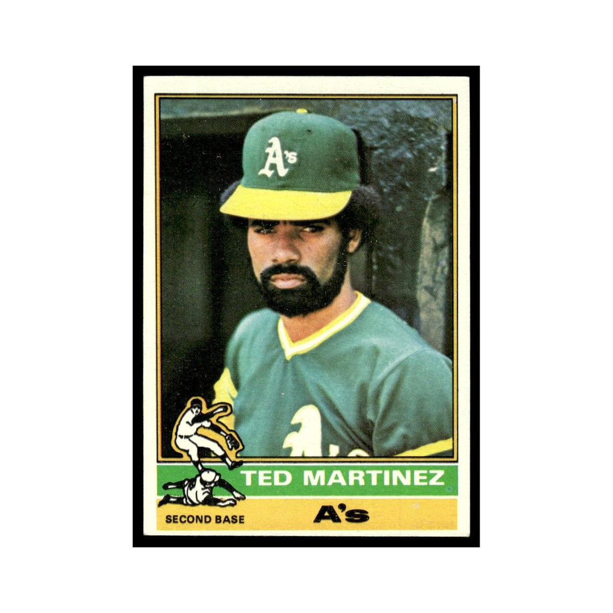 Ted Martinez 1976 Topps #356 Oakland Athletics Baseball Card EX