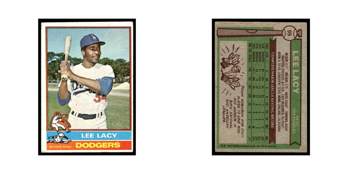 Lee Lacy 1976 Topps #99 Los Angeles Dodgers Baseball Card EX