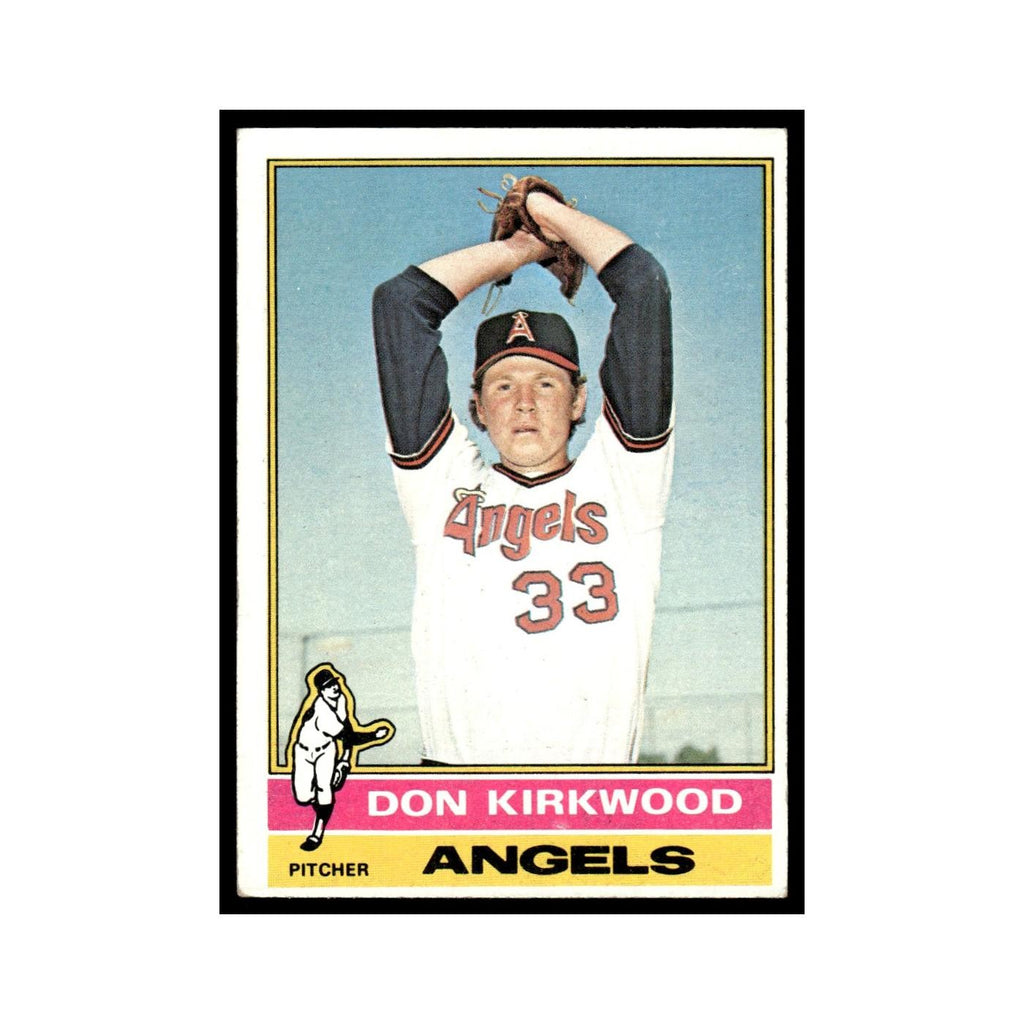 Don Kirkwood 1976 Topps #108 California Angels Baseball Card EX