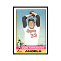 Don Kirkwood 1976 Topps #108 California Angels Baseball Card EX