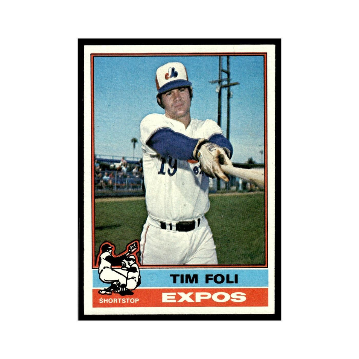 Tim Foli 1976 Topps #397 Montreal Expos Baseball Card EX