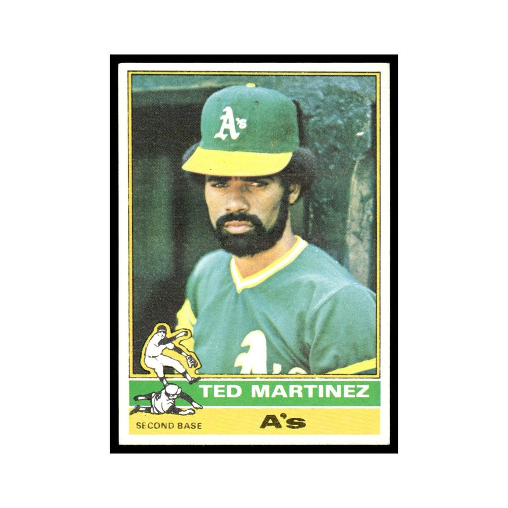 Ted Martinez 1976 Topps #356 Oakland Athletics Baseball Card EX