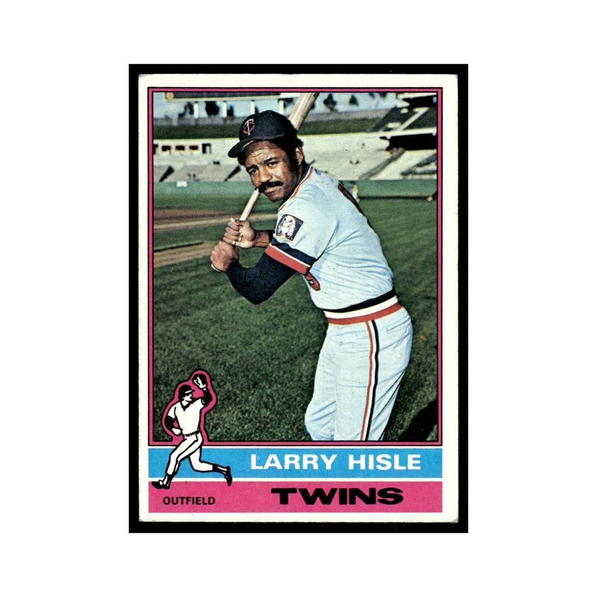 Larry Hisle 1976 Topps #59 Minnesota Twins Baseball Card EX