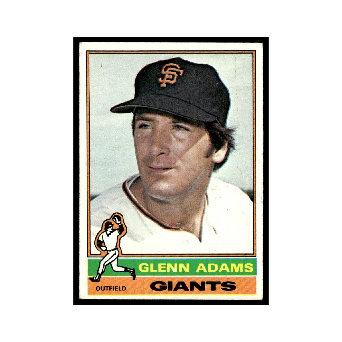 Glenn Adams 1976 Topps #389 San Francisco Giants Baseball Card EX