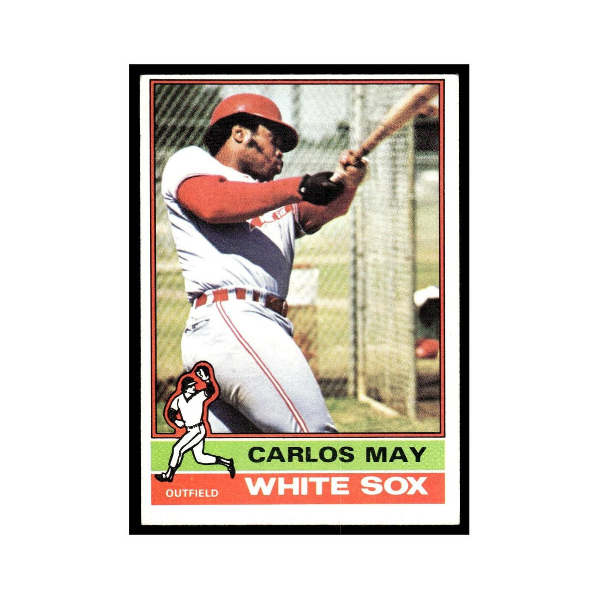 Carlos May 1976 Topps #110 Chicago White Sox Baseball Card EX