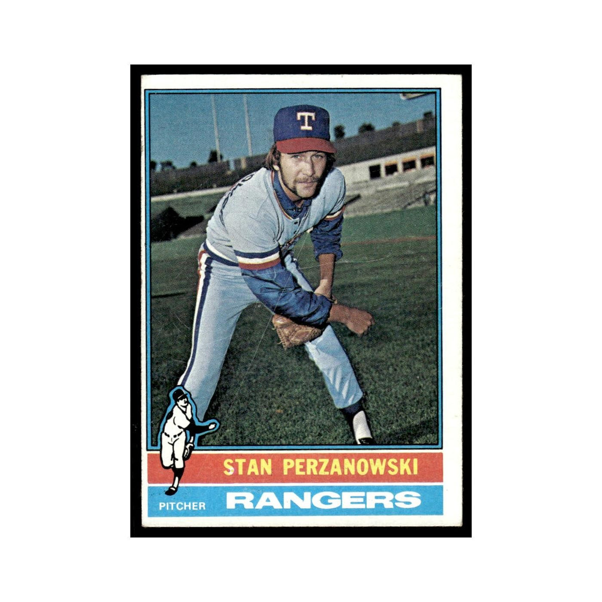 Stan Perzanowski 1976 Topps #388 Texas Rangers Baseball Card EX