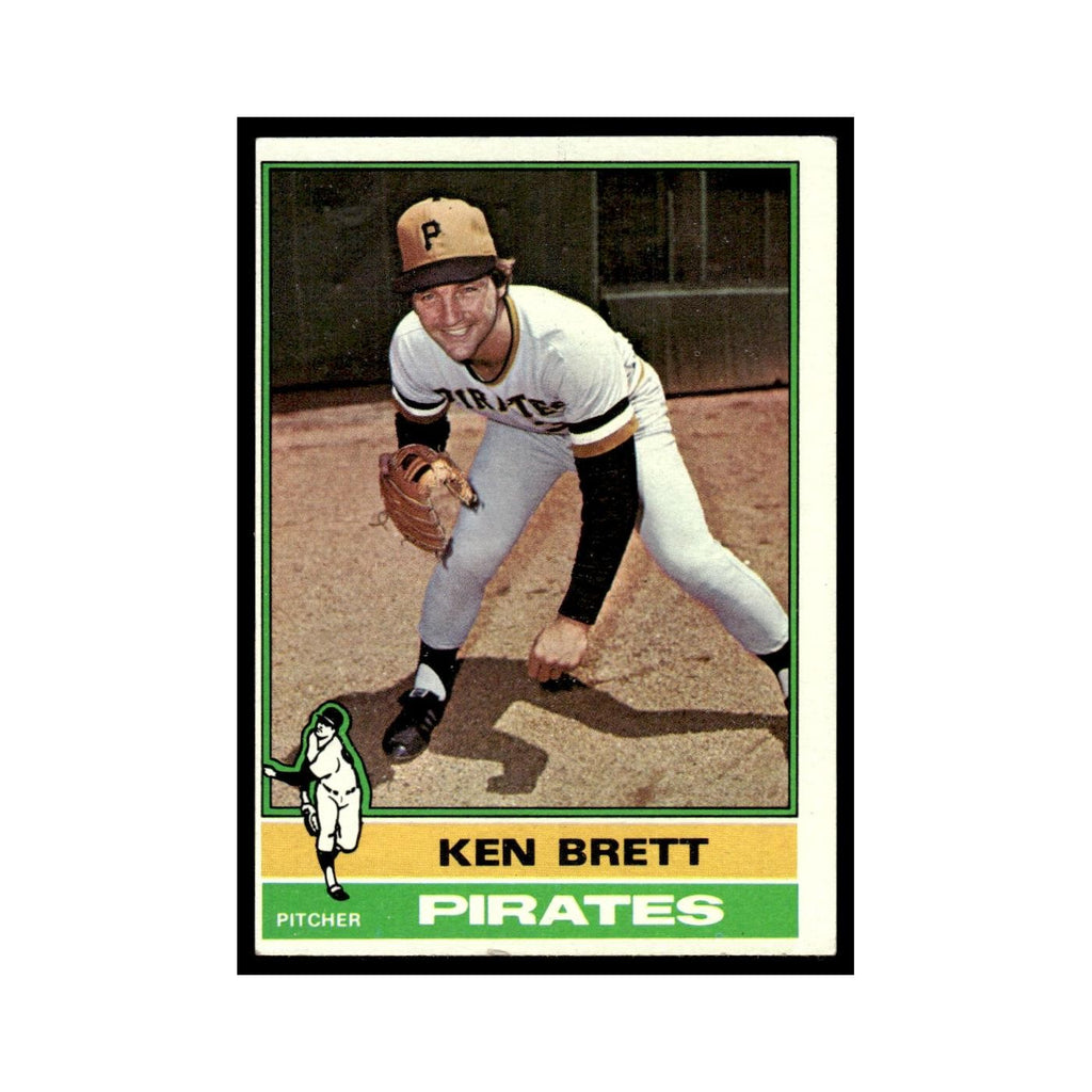 Ken Brett 1976 Topps #401 Pittsburgh Pirates Baseball Card EX
