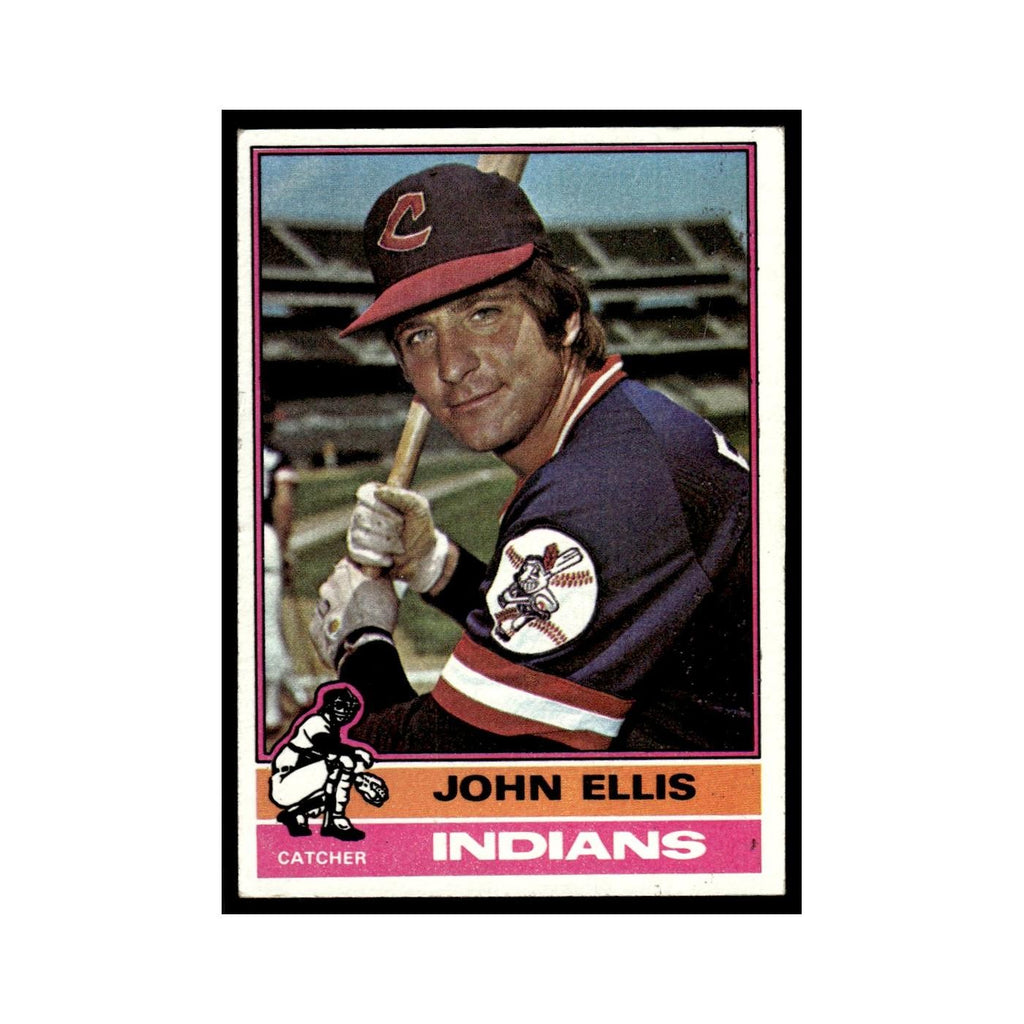John Ellis 1976 Topps #383 Cleveland Indians Baseball Card EX