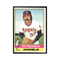 Ed Figueroa 1976 Topps #27 California Angels Baseball Card EX