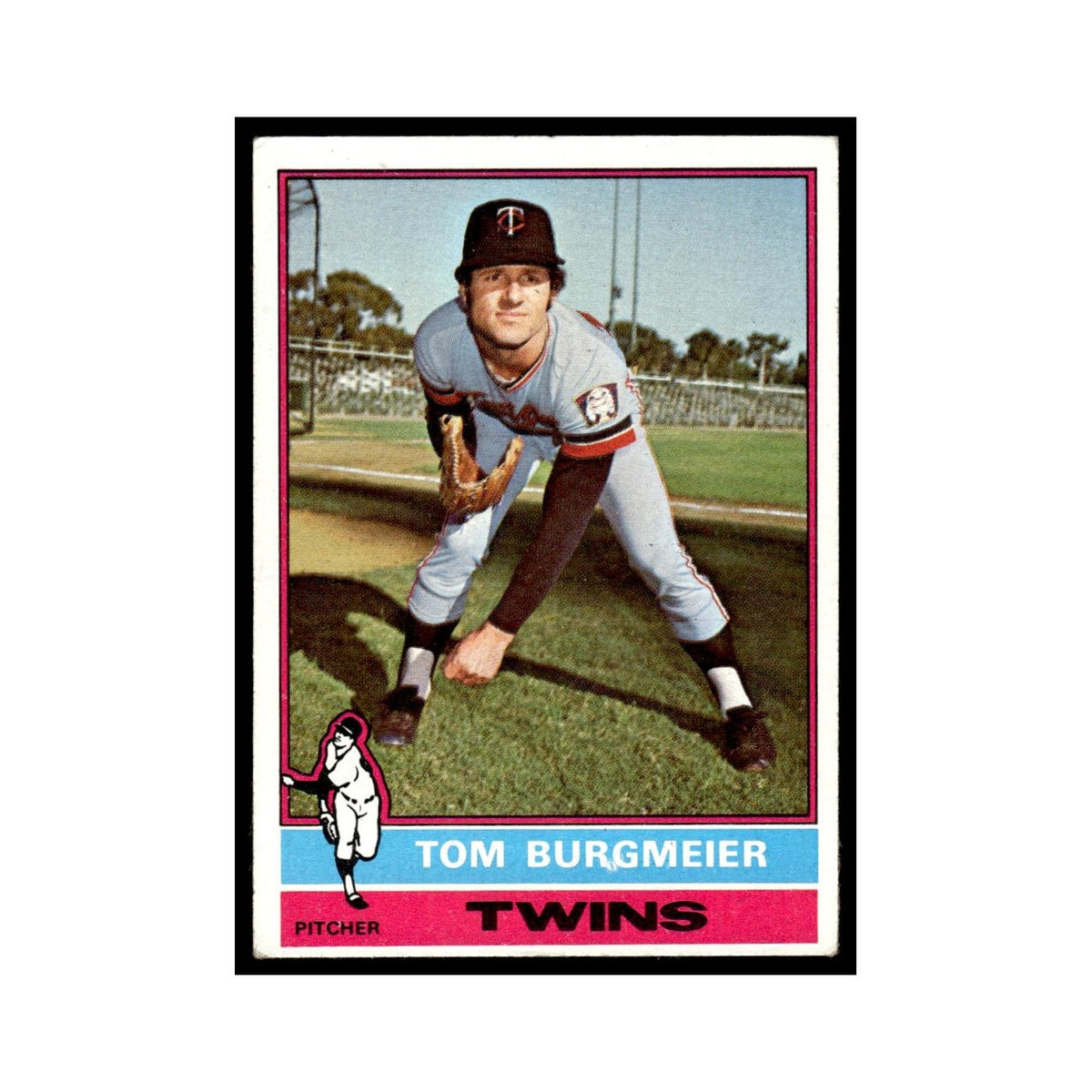 Tom Burgmeier 1976 Topps #87 Minnesota Twins Baseball Card EX