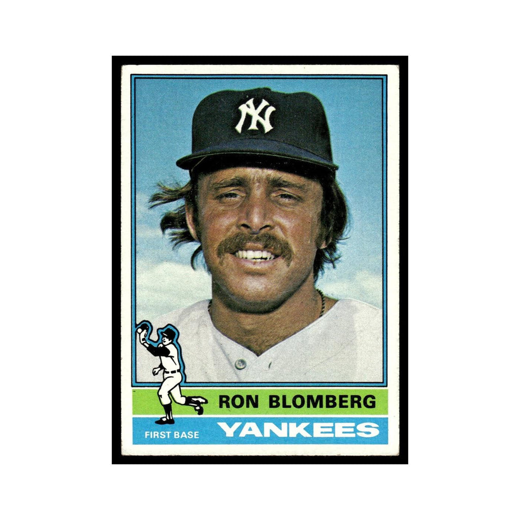 Ron Blomberg 1976 Topps #354 New York Yankees Baseball Card EX