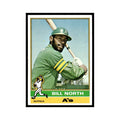Bill North 1976 Topps #33 Oakland Athletics Baseball Card EX